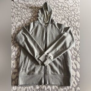 mens grey zip up sweater